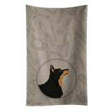 Caroline'S Treasures Ck2197Ktwl Lancashire Terrier In The Kitchen Kitchen Towel