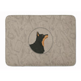 Caroline'S Treasures Lancashire Terrier In The Kitchen Machine Washable Memory Foam Mat Doormats, Multicolor