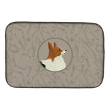 Caroline'S Treasures Ck2200Ddm Papillon In The Kitchen Dish-Drying-Mats, 14X21, Multicolor