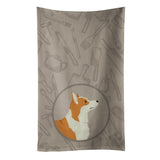 Caroline'S Treasures Ck2201Ktwl Pembroke Corgi In The Kitchen Kitchen Towel