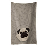 Caroline'S Treasures Ck2204Ktwl Pug In The Kitchen Kitchen Towel