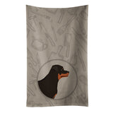 Caroline'S Treasures Ck2205Ktwl Rottweiler In The Kitchen Kitchen Towel