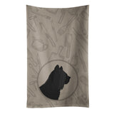 Caroline'S Treasures Ck2211Ktwl Skye Terrier In The Kitchen Kitchen Towel