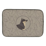 Caroline'S Treasures Ck2213Ddm Swedish Vallhund In The Kitchen Dish-Drying-Mats, 14X21, Multicolor