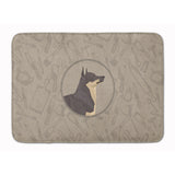 Caroline'S Treasures Swedish Vallhund In The Kitchen Machine Washable Memory Foam Mat Doormats, Multicolor