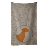 Caroline'S Treasures Ck2215Ktwl Vizsla In The Kitchen Kitchen Towel