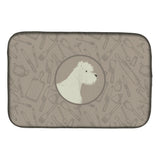 Caroline'S Treasures Ck2216Ddm Westie In The Kitchen Dish-Drying-Mats, 14X21, Multicolor