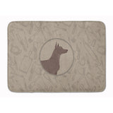 Caroline'S Treasures Mexican Hairless Dog Xolo In The Kitchen Machine Washable Memory Foam Mat Doormats, Multicolor