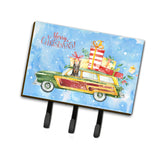 Caroline'S Treasures Merry Christmas Doberman Pinscher Leash Or Key Holder Hooks, Multicolor