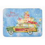 Caroline'S Treasures Merry Christmas Golden Retriever Machine Washable Memory Foam Mat Doormats, Multicolor