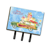 Caroline'S Treasures Merry Christmas Lakeland Terrier Leash Or Key Holder Hooks, Multicolor