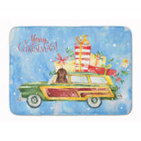 Caroline'S Treasures Merry Christmas Newfoundland Machine Washable Memory Foam Mat Doormats, Multicolor