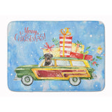 Caroline'S Treasures Merry Christmas Rottweiler Machine Washable Memory Foam Mat Doormats, Multicolor