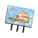 Carolines Treasures Merry Christmas Rottweiler Leash or Key Holder hooks, Multicolor