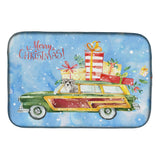 Caroline'S Treasures Ck2419Ddm Merry Christmas Schnauzer #2 Dish-Drying-Mats, 14X21, Multicolor
