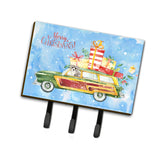 Caroline'S Treasures Merry Christmas Schnauzer #2 Leash Or Key Holder Hooks, Multicolor