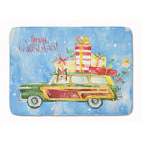 Caroline'S Treasures Merry Christmas Sheltie Machine Washable Memory Foam Mat Doormats, Multicolor