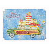 Caroline'S Treasures Merry Christmas Yellow Labrador Retriever Machine Washable Memory Foam Mat Doormats