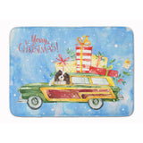 Caroline'S Treasures Merry Christmas Tricolor Cavalier Spaniel Machine Washable Memory Foam Mat Doormats, Multicolor