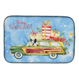 Caroline'S Treasures Ck2444Ddm Merry Christmas French Bulldog Dish-Drying-Mats, 14X21, Multicolor