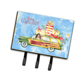Caroline'S Treasures Merry Christmas Brown Parti Cocker Spaniel Leash Or Key Holder Hooks, Multicolor