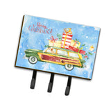 Caroline'S Treasures Merry Christmas Labrador Retriever Yellow Leash Or Key Holder Hooks