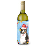 Caroline'S Treasures Christmas Lights Bernese Mountain Dog Wine Bottle Hugger Cold-Beverage-Koozies, 750 Ml, Multicolor