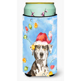 Caroline'S Treasures Ck2475Tbc Christmas Lights Catahoula Leopard Dog Tall Boy Hugger Cold-Beverage-Koozies, Multicolor