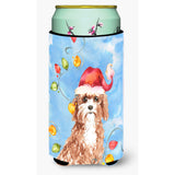 Caroline'S Treasures Ck2476Tbc Christmas Lights Cavapoo Tall Boy Hugger Cold-Beverage-Koozies, Multicolor