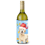 Caroline'S Treasures Ck2478Literk Christmas Lights Goldendoodle Wine Bottle Hugger Cold-Beverage-Koozies, 750 Ml, Multicolor