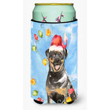 Caroline'S Treasures Ck2488Tbc Christmas Lights Rottweiler Tall Boy Hugger Cold-Beverage-Koozies, Multicolor