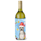 Caroline'S Treasures Christmas Staffordshire Bull Terrier Wine Bottle Hugger Cold-Beverage-Koozies, 750 Ml, Multicolor