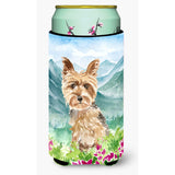Caroline'S Treasures Ck2512Tbc Flowers Yorkshire Terrier Yorkie Tall Boy Hugger Cold-Beverage-Koozies, Multicolor