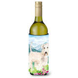 Caroline'S Treasures Ck2515Literk Mountian Flowers Wheaten Terrier Wine Bottle Hugger Cold-Beverage-Koozies, 750 Ml, Multicolo
