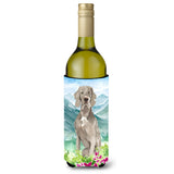 Caroline'S Treasures Ck2517Literk Mountian Flowers Weimaraner Wine Bottle Hugger Cold-Beverage-Koozies, 750 Ml, Multicolor
