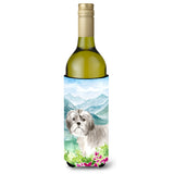 Caroline'S Treasures Ck2520Literk Mountain Flowers Shih Tzu Puppy Wine Bottle Hugger Cold-Beverage-Koozies, 750 Ml, Multicolor