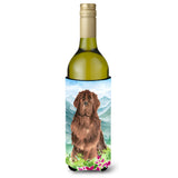 Caroline'S Treasures Ck2527Literk Mountain Flowers Newfoundland Wine Bottle Hugger Cold-Beverage-Koozies, 750 Ml, Multicolor