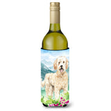Caroline'S Treasures Ck2537Literk Mountain Flowers Goldendoodle Wine Bottle Hugger Cold-Beverage-Koozies, 750 Ml, Multicolor