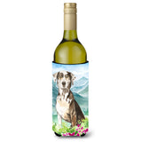 Caroline'S Treasures Ck2540Literk Flowers Catahoula Leopard Dog Wine Bottle Hugger Cold-Beverage-Koozies, 750 Ml, Multicolor