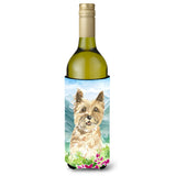 Caroline'S Treasures Ck2541Literk Mountain Flowers Cairn Terrier Wine Bottle Hugger Cold-Beverage-Koozies, 750 Ml, Multicolor,