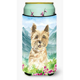 Caroline'S Treasures Ck2541Tbc Mountain Flowers Cairn Terrier Tall Boy Hugger Cold-Beverage-Koozies, Multicolor