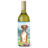 Caroline'S Treasures Ck2542Literk Mountain Flowers Boxer Wine Bottle Hugger Cold-Beverage-Koozies, 750 Ml, Multicolor