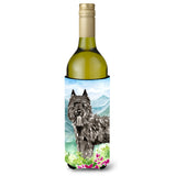 Caroline'S Treasures Ck2543Literk Flowers Bouvier Des Flandres Wine Bottle Hugger Cold-Beverage-Koozies, 750 Ml, Multicolor