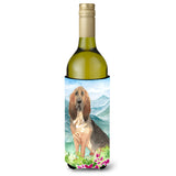 Caroline'S Treasures Ck2545Literk Mountain Flowers Bloodhound Wine Bottle Hugger Cold-Beverage-Koozies, 750 Ml, Multicolor