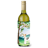Caroline'S Treasures Ck2550Literk Under The Tree Fox Terrier Wine Bottle Hugger Cold-Beverage-Koozies, 750 Ml, Multicolor