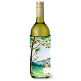 Caroline'S Treasures Ck2557Literk Under The Tree Shih Tzu Wine Bottle Hugger Cold-Beverage-Koozies, 750 Ml, Multicolor