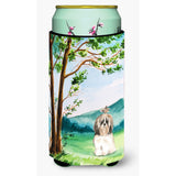 Caroline'S Treasures Ck2557Tbc Under The Tree Shih Tzu Tall Boy Hugger Cold-Beverage-Koozies, Multicolor