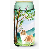 Caroline'S Treasures Ck2561Tbc Under The Tree Collie Tall Boy Hugger Cold-Beverage-Koozies, Multicolor
