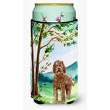 Caroline'S Treasures Ck2568Tbc Under The Tree Labradoodle Tall Boy Hugger Cold-Beverage-Koozies, Multicolor