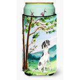 Caroline'S Treasures Ck2574Tbc Under The Tree English Pointer Tall Boy Hugger Cold-Beverage-Koozies, Multicolor